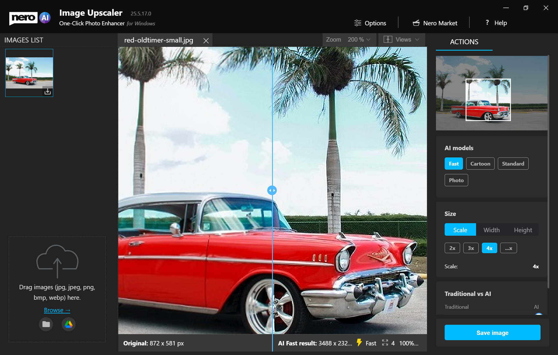 Nero Image Upscaler – Herramienta IA