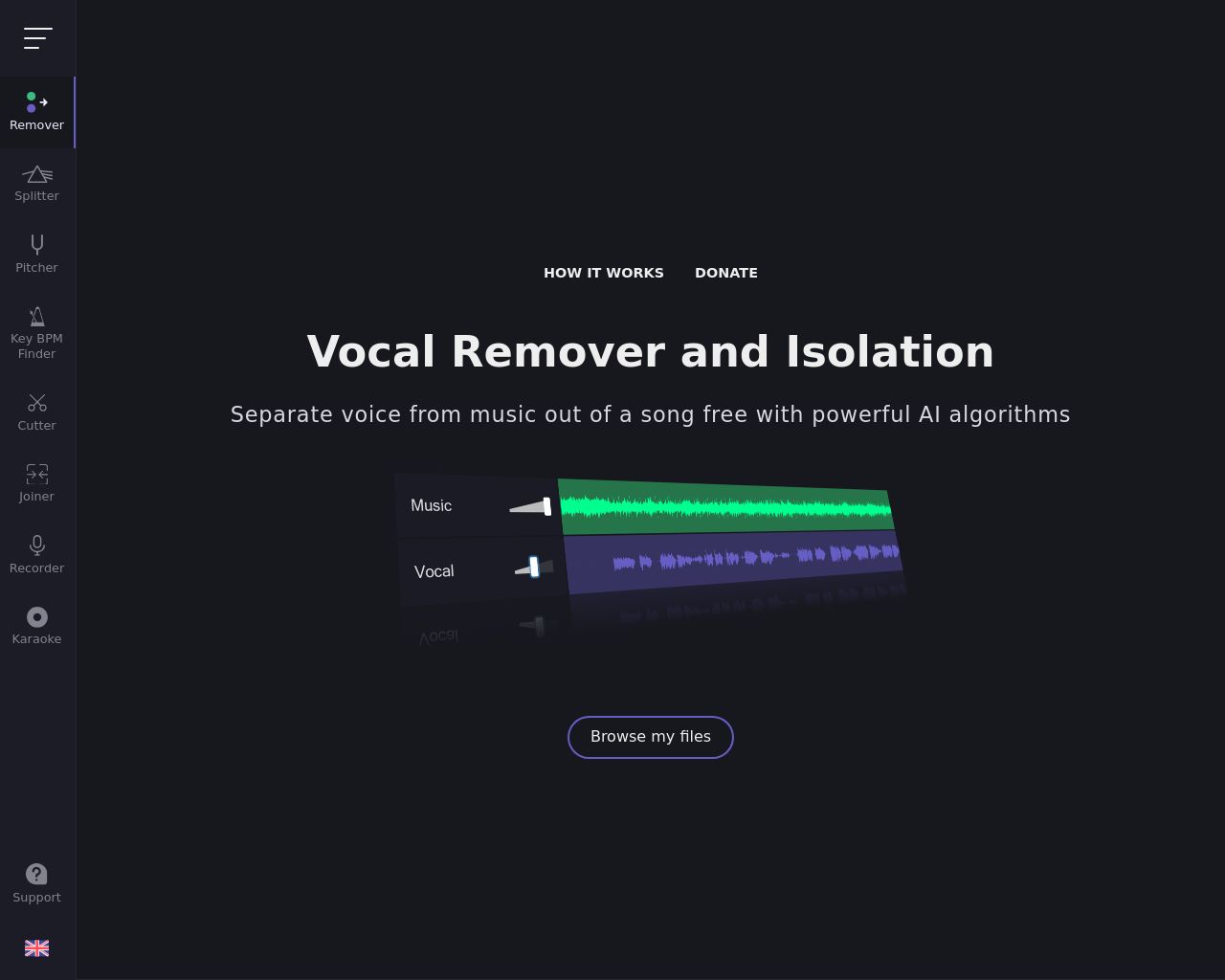 Vocalremover – Herramienta IA